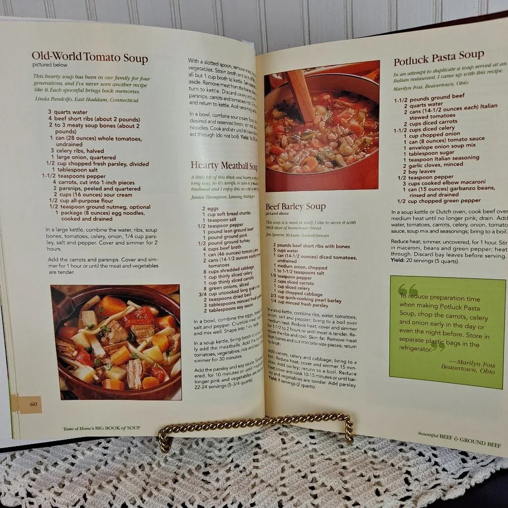 Big Book of Soup & New Ritz Gourmet Canvas Apron